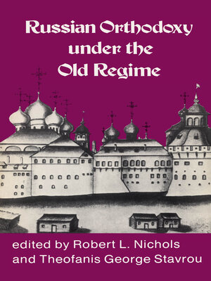 cover image of Russian Orthodoxy under the Old Regime